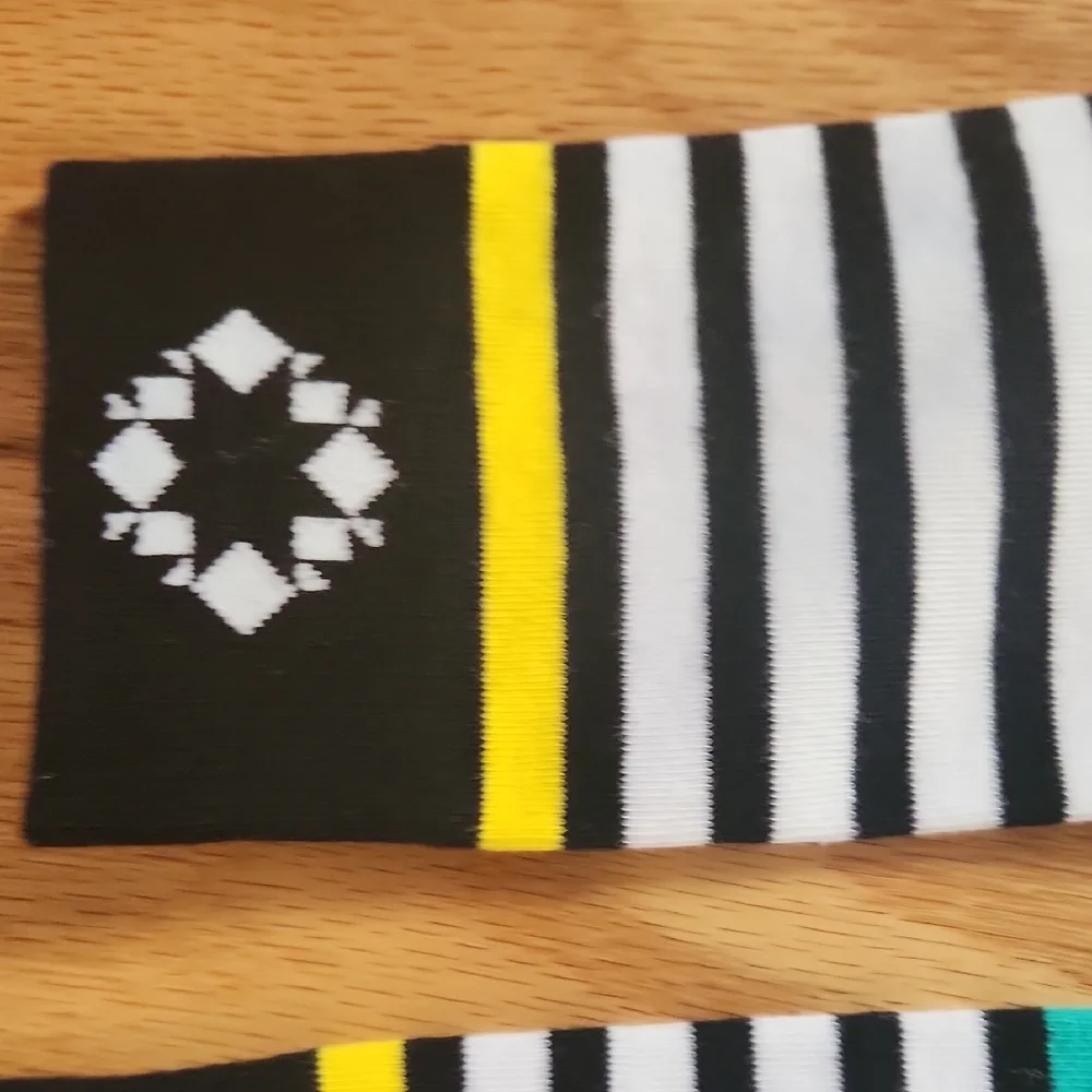 Vibrant Colorful Striped Casual Socks